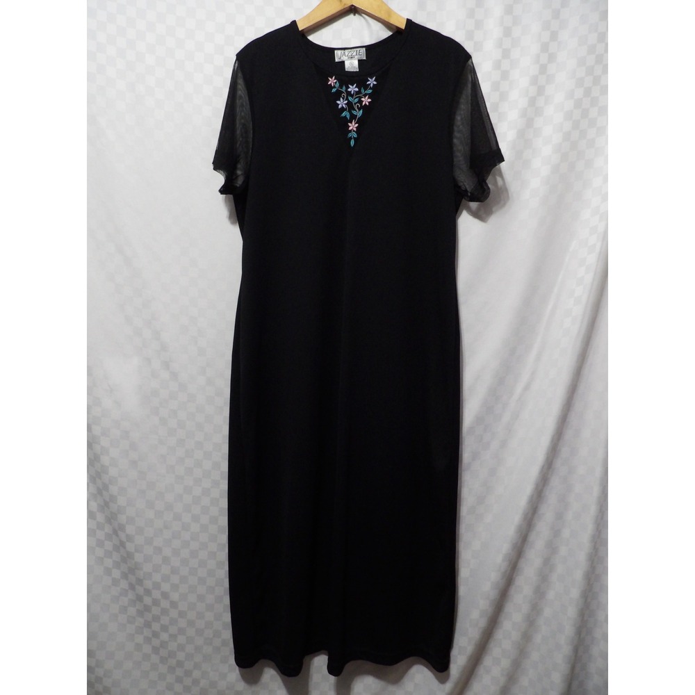 JAZZIE Vintage Embroidered Mesh Dress | 24/44 (XL)
